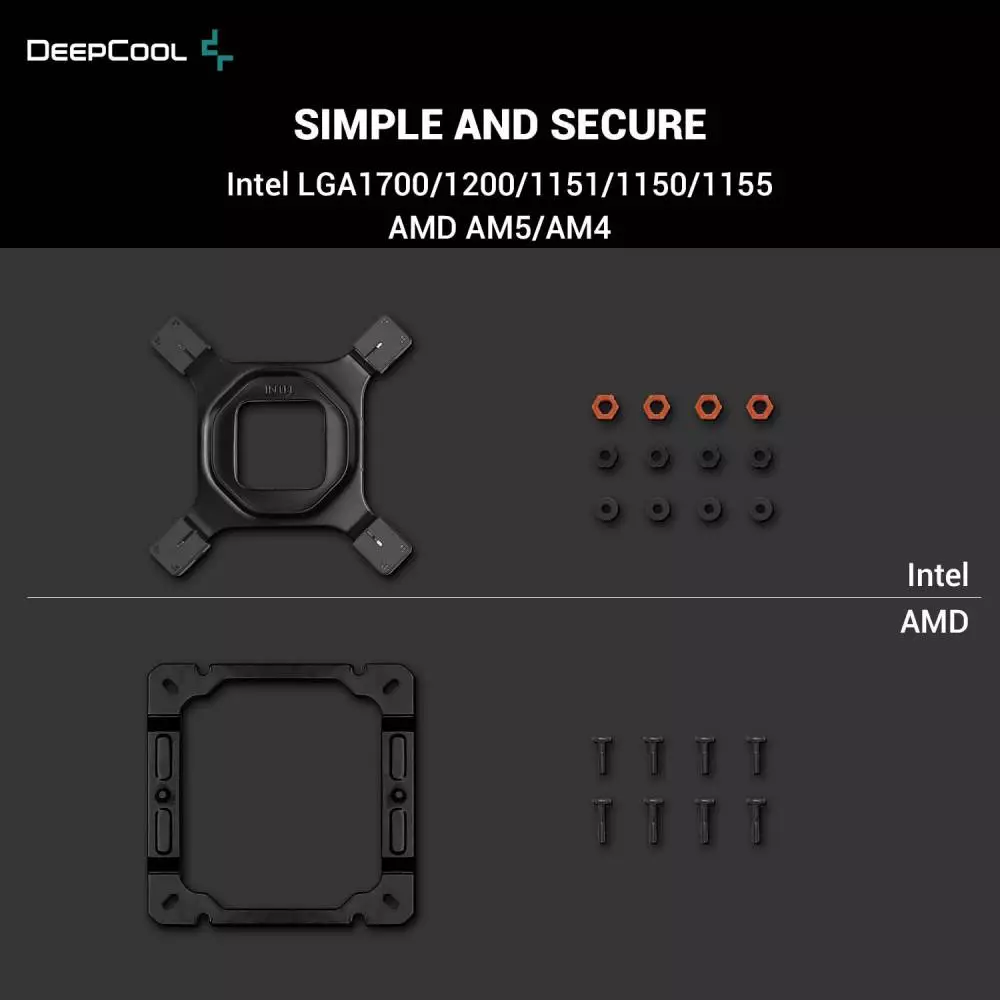 Охладитель для процессора DeepCool AK400 Zero Dark CPU Cooler