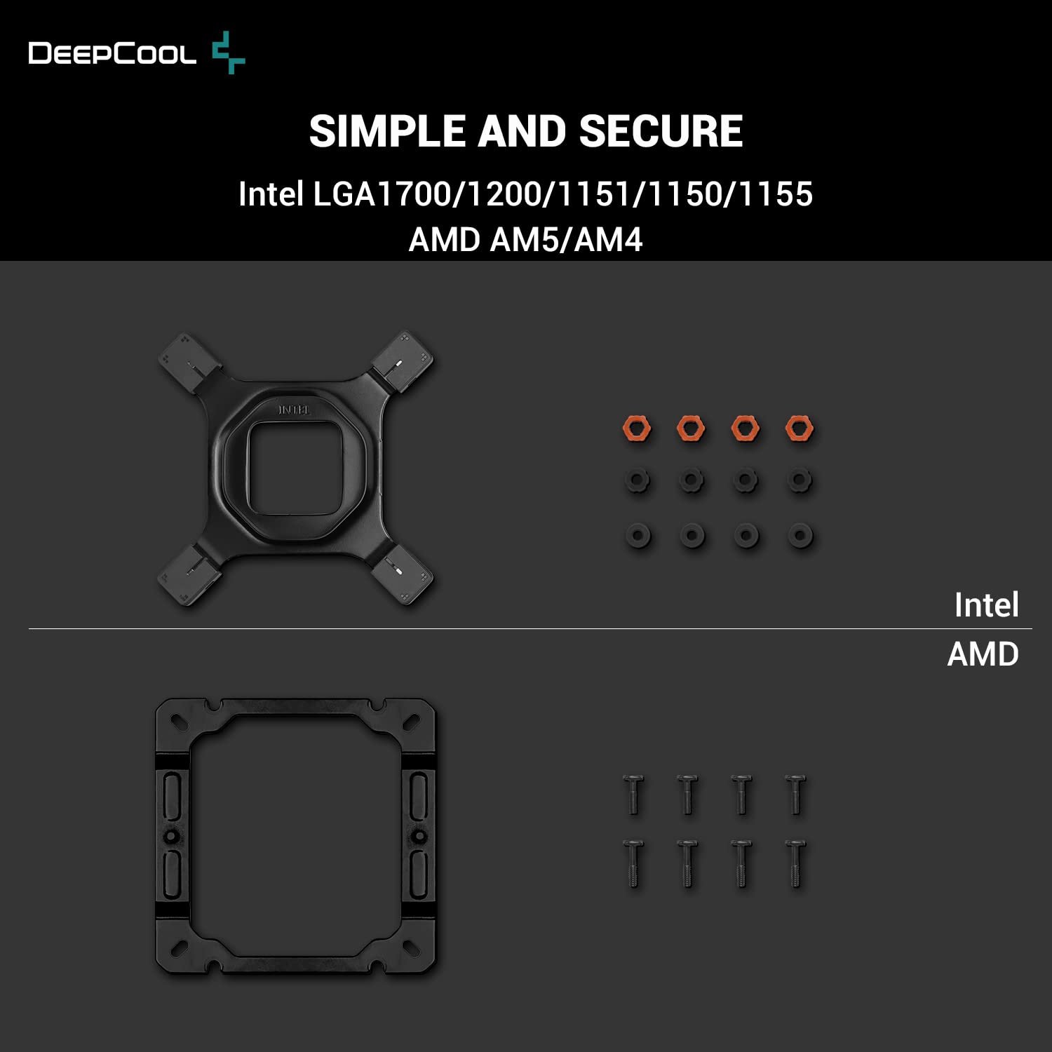 Охладитель для процессора DeepCool AK400 Zero Dark CPU Cooler