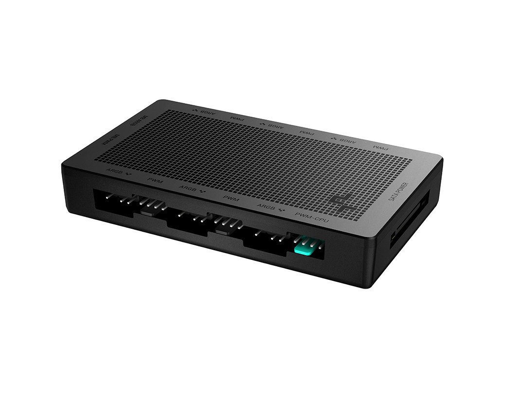 Разклонител за вентилатори DeepCool SC790 PWM and A-RGB hub (2-in-1), 6 port, Magnetic