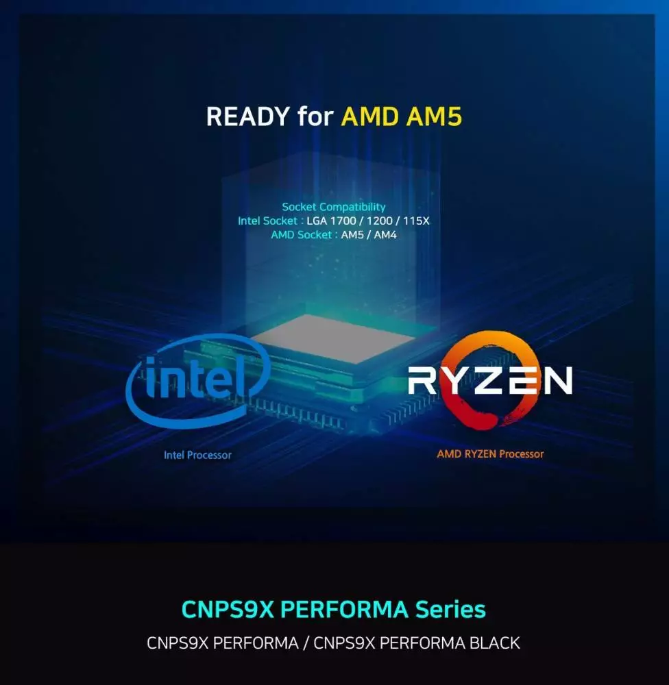 Охладител за процесор Zalman CNPS9X PERFORMA BLACK CPU Cooler