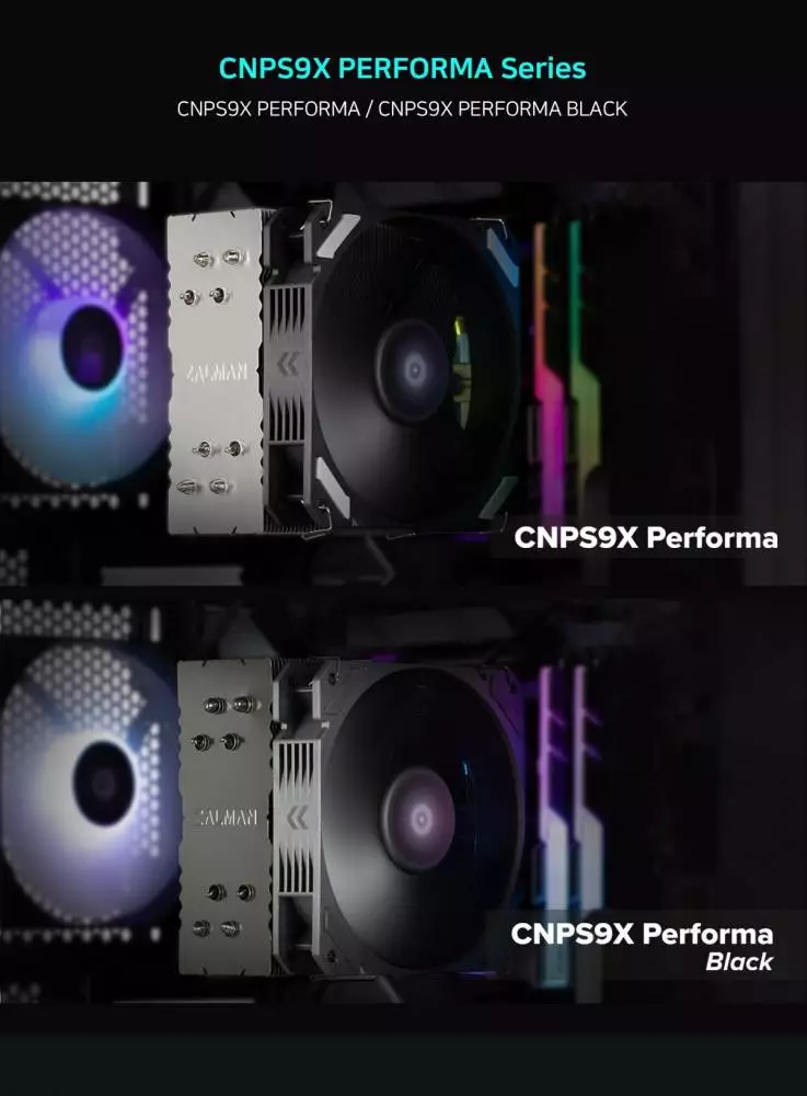 Охладител за процесор Zalman CNPS9X PERFORMA BLACK CPU Cooler