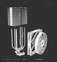 Охладител за процесор Zalman CNPS10X Performa White CPU Cooler