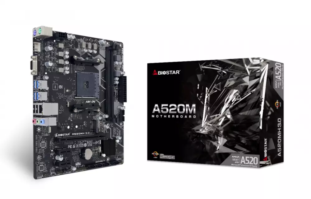 Дънна платка Biostar A520MH 3.0 AM4, DDR4 ver 6.0