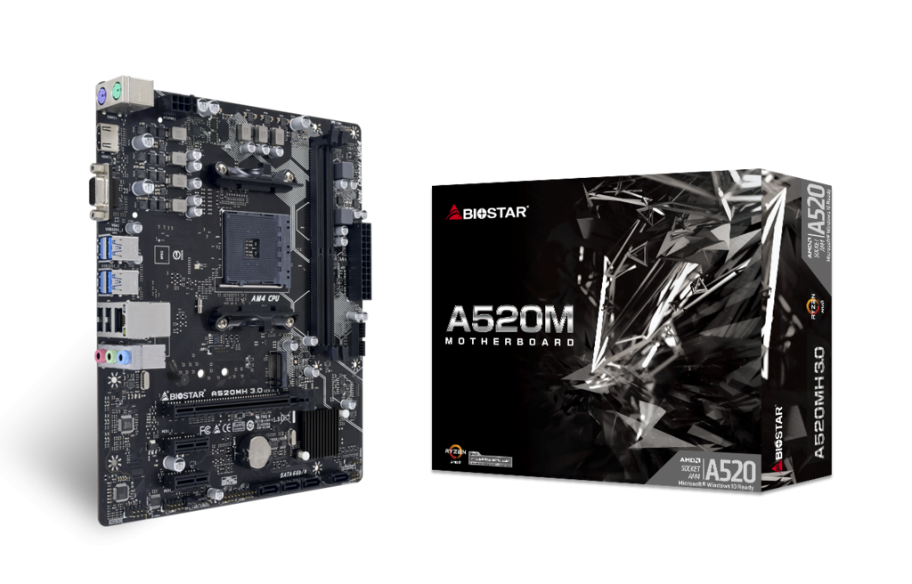 Дънна платка Biostar A520MH 3.0 AM4, DDR4 ver 6.0