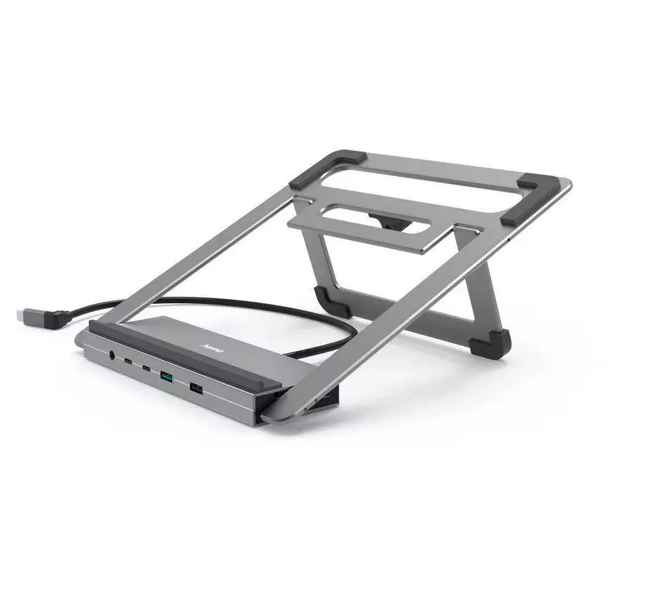 Hama "Connect2Office Stand" USB-C докинг станция, стойка за лаптоп, 12 порта