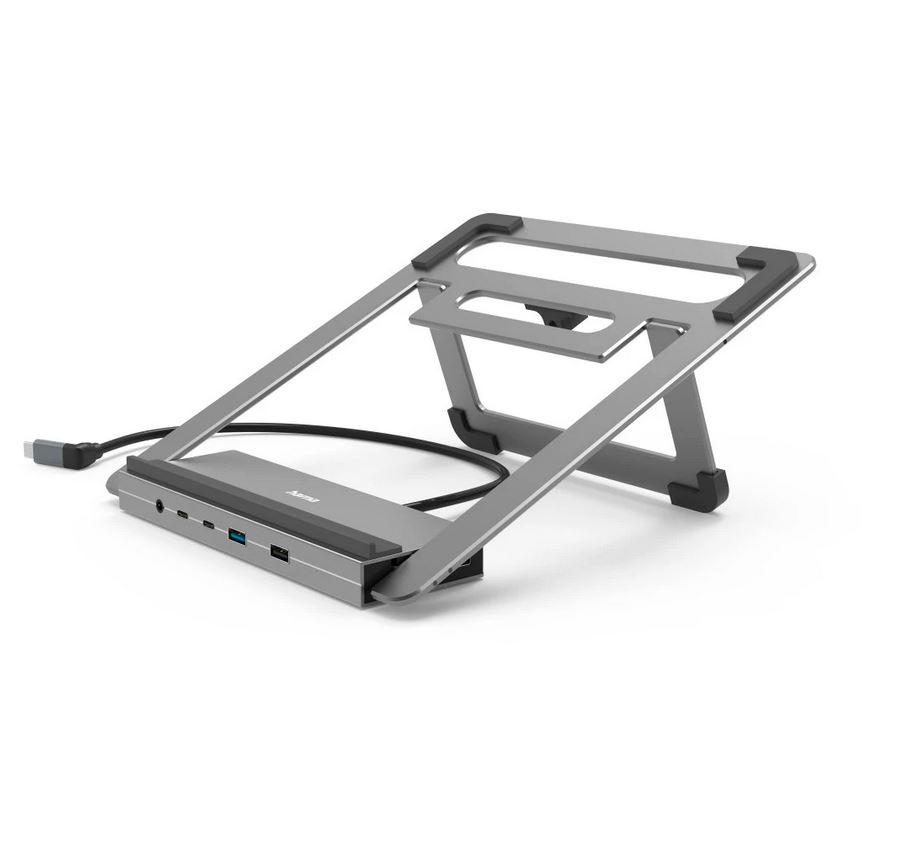 Hama "Connect2Office Stand" USB-C докинг станция, стойка за лаптоп, 12 порта