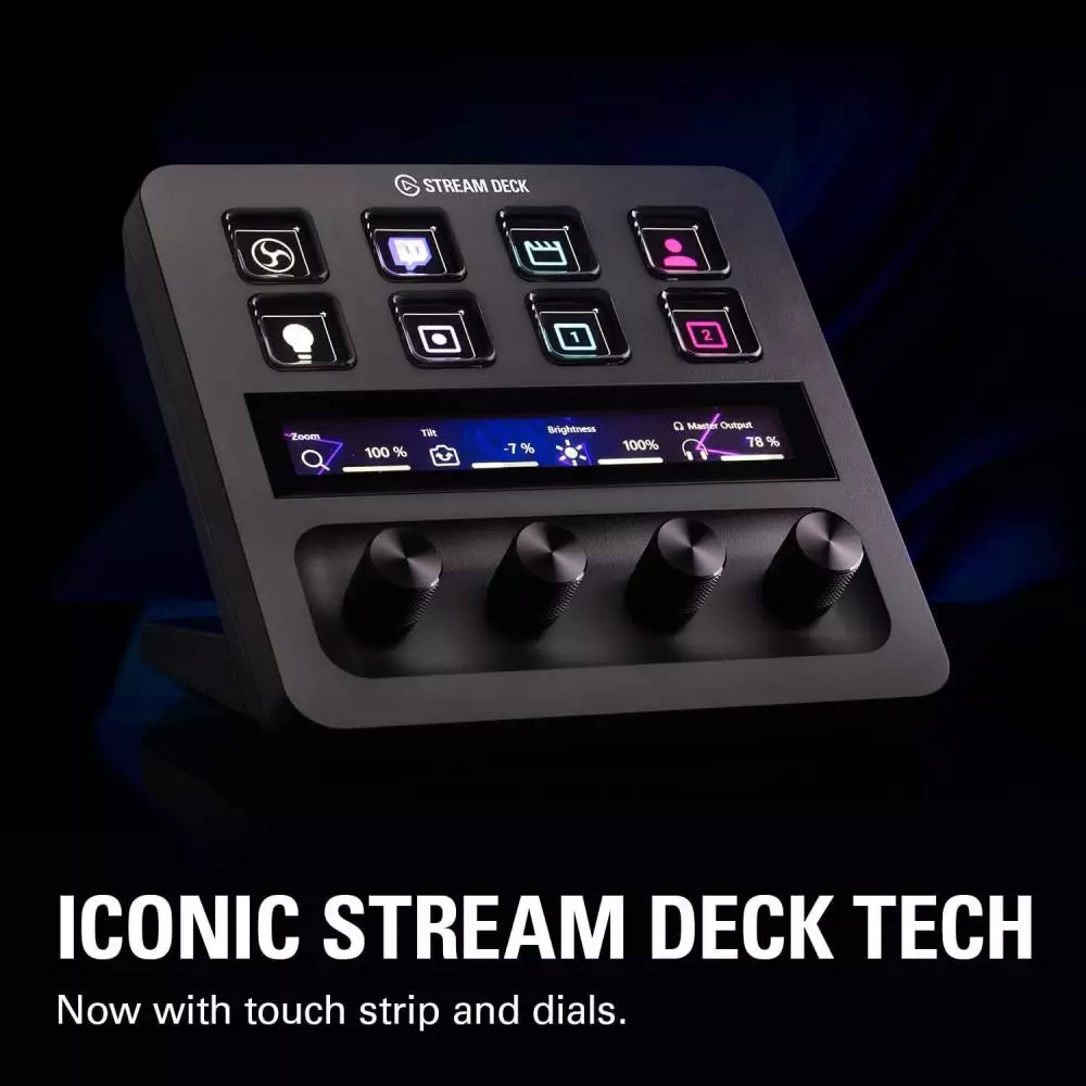 Elgato Stream Deck Plus Controller - LCD Touch Panel