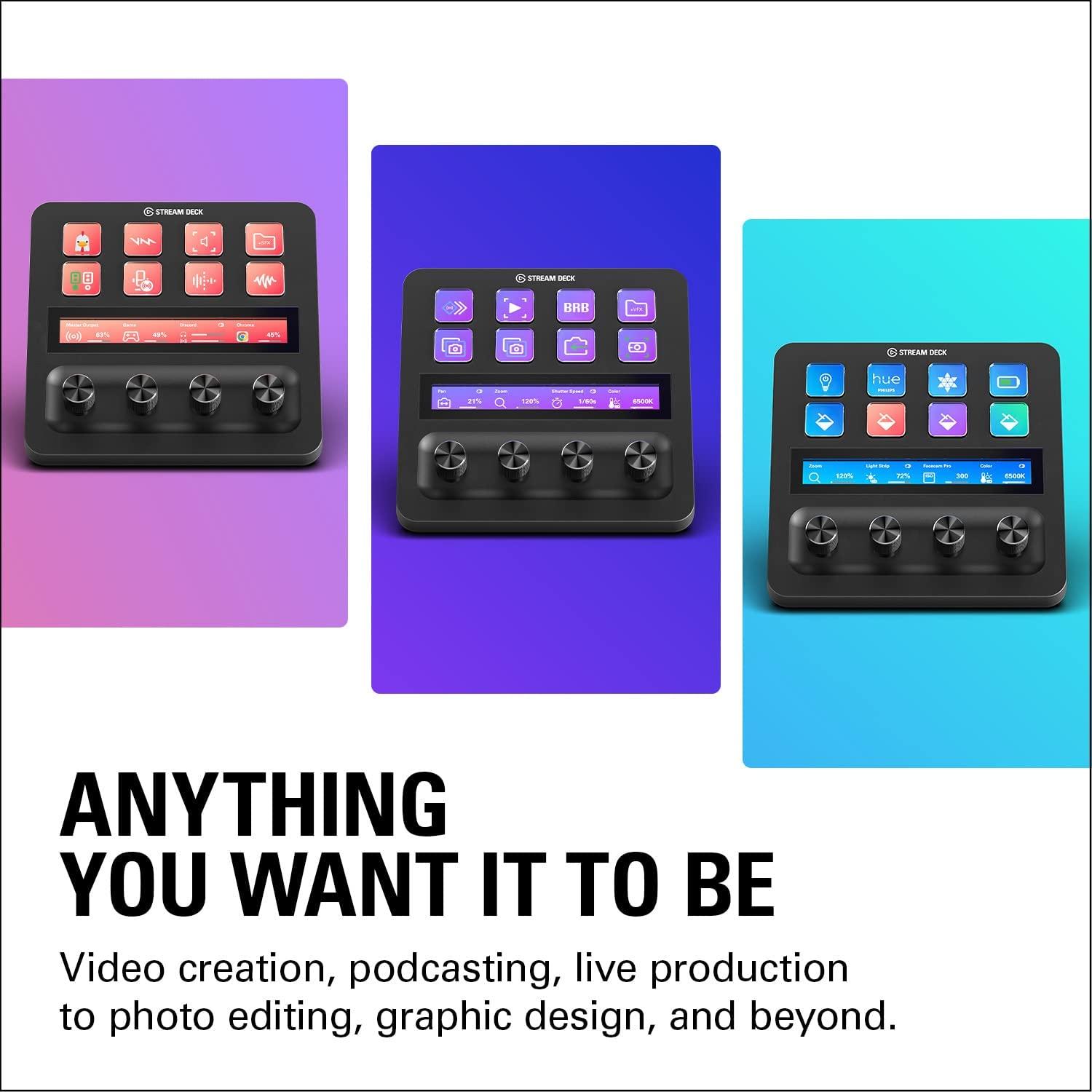 Elgato Stream Deck Plus Controller - LCD Touch Panel