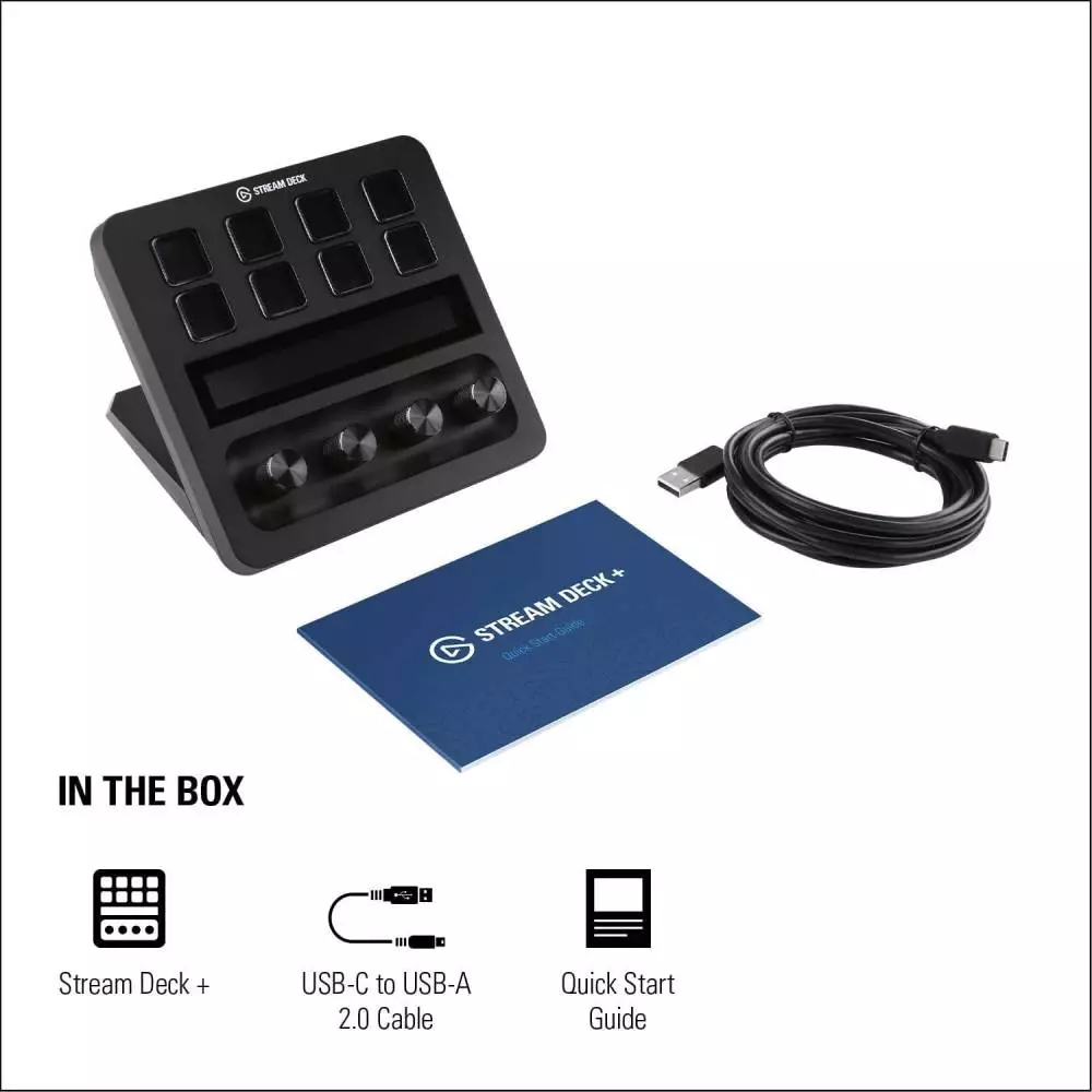 Elgato Stream Deck Plus Controller - LCD Touch Panel