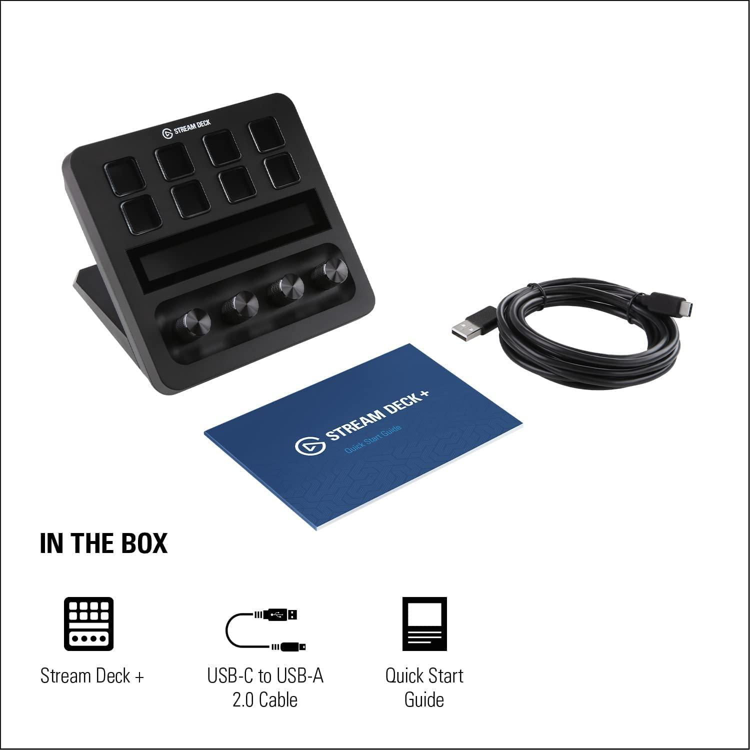 Elgato Stream Deck Plus Controller - LCD Touch Panel