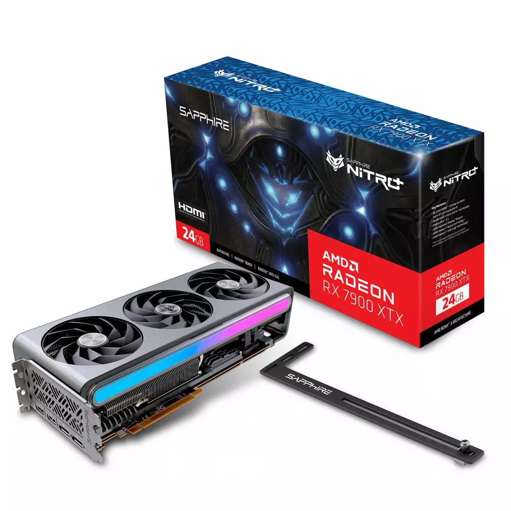 Видео карта Sapphire AMD Radeon NITRO+ RX 7900 XTX GAMING OC VAPOR-X 24GB GDDR6 - 11322-01-40G