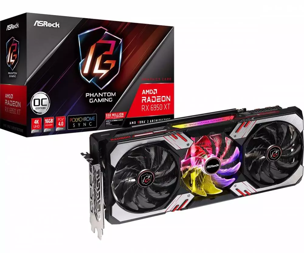Видео карта Asrock AMD Radeon RX 6950 XT Phantom Gaming 16GB OC GDDR6