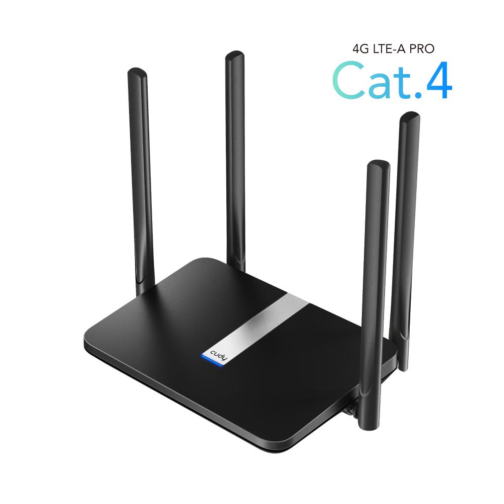 Router wireless Cudy LT500, 4G LTE AC1200, 2.4/5 GHz, 300 - 867 Mbps, 10/100