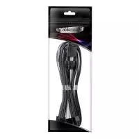 Оплетен кабел CableMod PRO ModMesh RT-Series 12VHPWR към 3x8Pin PCI-E кабел - 60cm за ASUS/Seasonic захранвания, Black/White