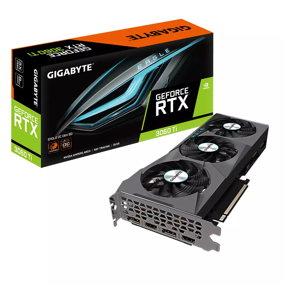 Grafikkarte Gigabyte GeForce RTX 3060 Ti EAGLE OC 8GB GDDR6X