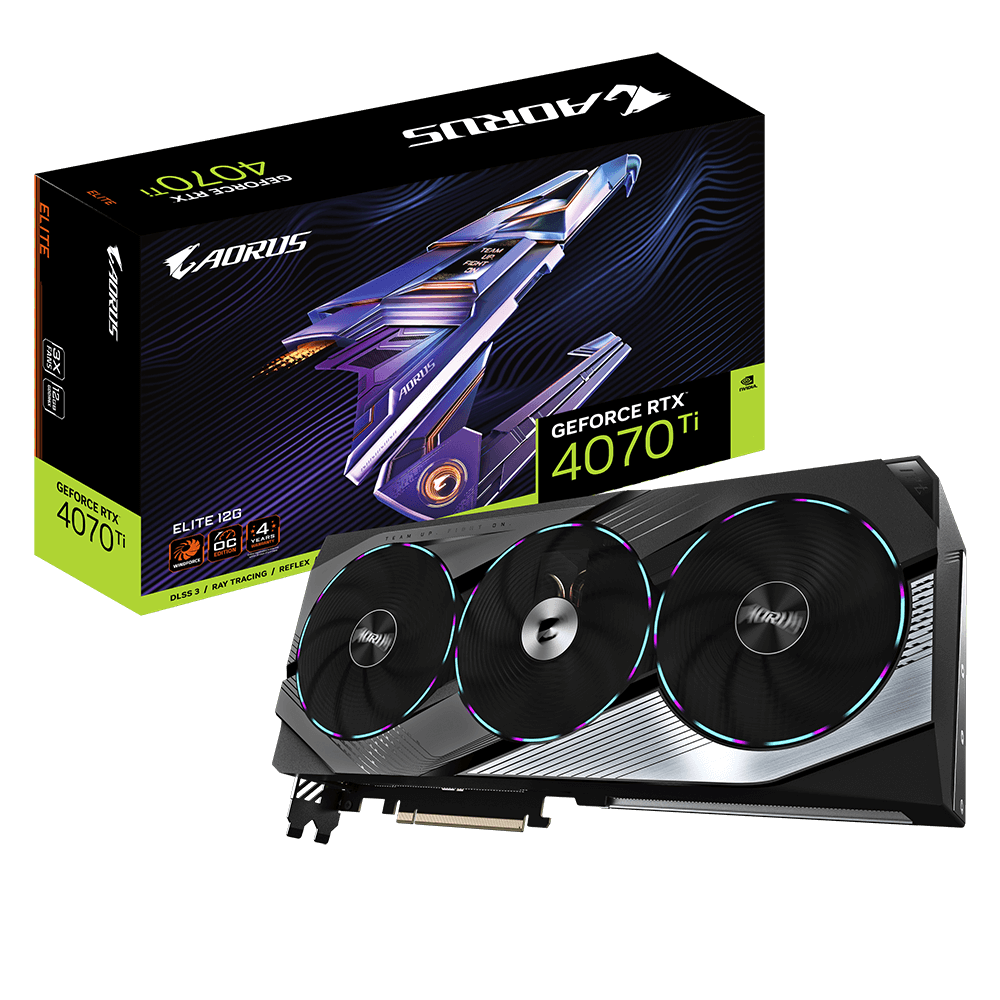 Видео карта Gigabyte GeForce RTX 4070 Ti AORUS ELITE 12GB GDDR6X