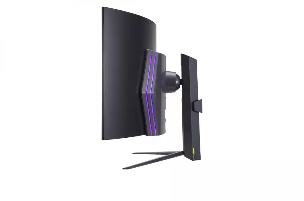 Монитор LG 45GR95QE-B, 45", OLED, Curved 800R, WQHD 3440x1440, 240Hz, 0.03ms, HDR, AMD FreeSync/G-Sync