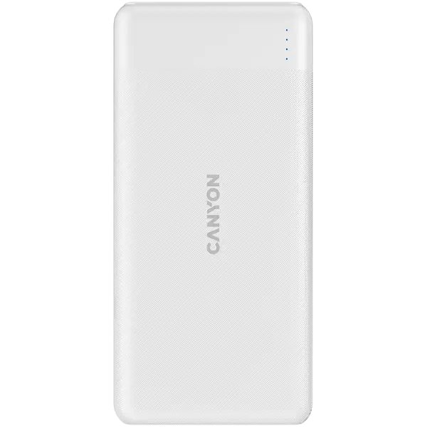 Външна батерия CANYON PB-109, Power bank 10000mAh Li-poly battery White - CNE-CPB1009W