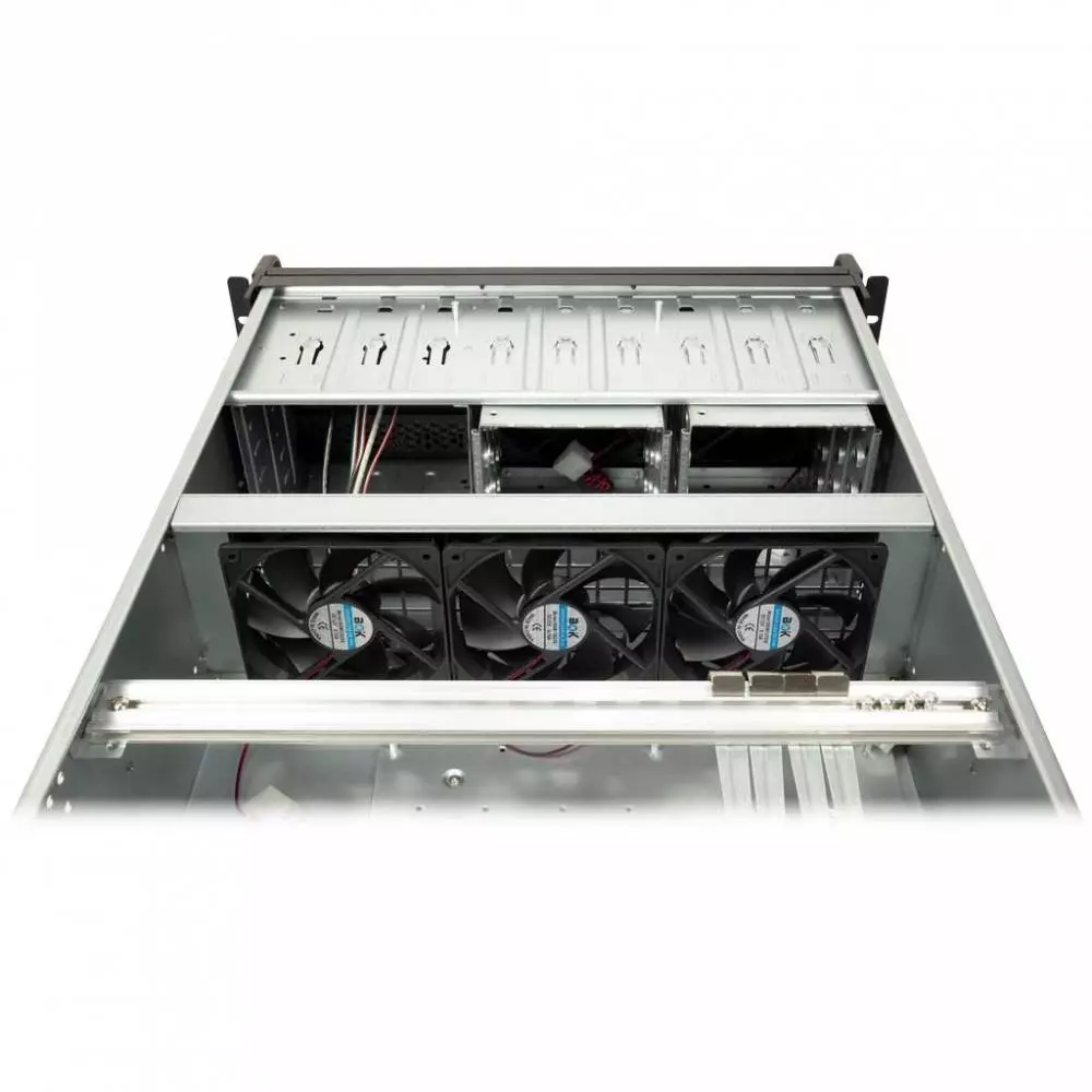 Кутия за сървър InterTech 4U-4129L - Mini ITX, mATX, μATX, ATX, SSI EEB, Чернa