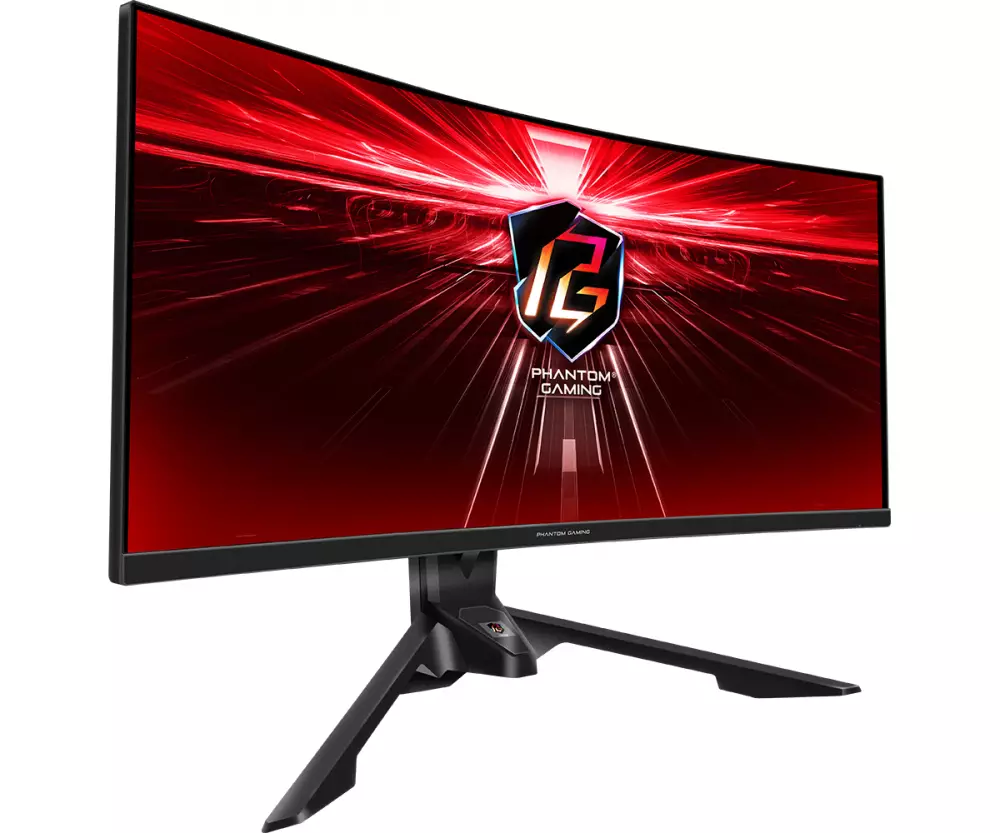 Монитор ASRock PG34WQ15R3A, 34" VA Curved, UHD 3440x1440, 165Hz, 1ms, HDR, AMD FreeSync WiFi