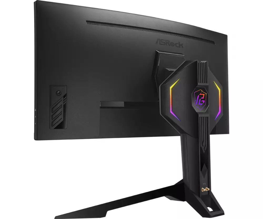 Монитор ASRock PG34WQ15R3A, 34" VA Curved, UHD 3440x1440, 165Hz, 1ms, HDR, AMD FreeSync WiFi