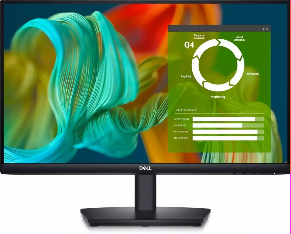 Монитор Dell E2424HS, 23.8", VA, FHD 1920x1080, 60Hz, 8ms/5ms, Flicker-Less, DP, VGA, HDMI