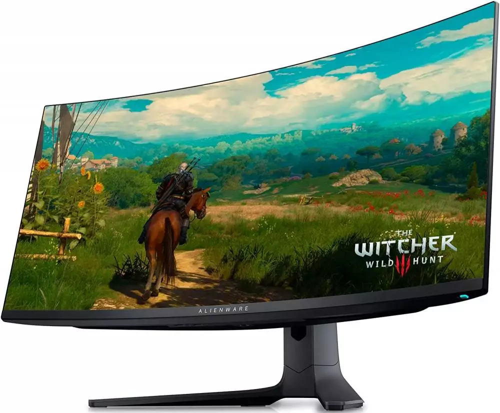 Монитор Alienware 34 AW3423DWF, Curved QD-OLED, 34.18", QHD 3440x1440, 165Hz, 0.1ms, HDR, AMD FreeSync Premium Pro 