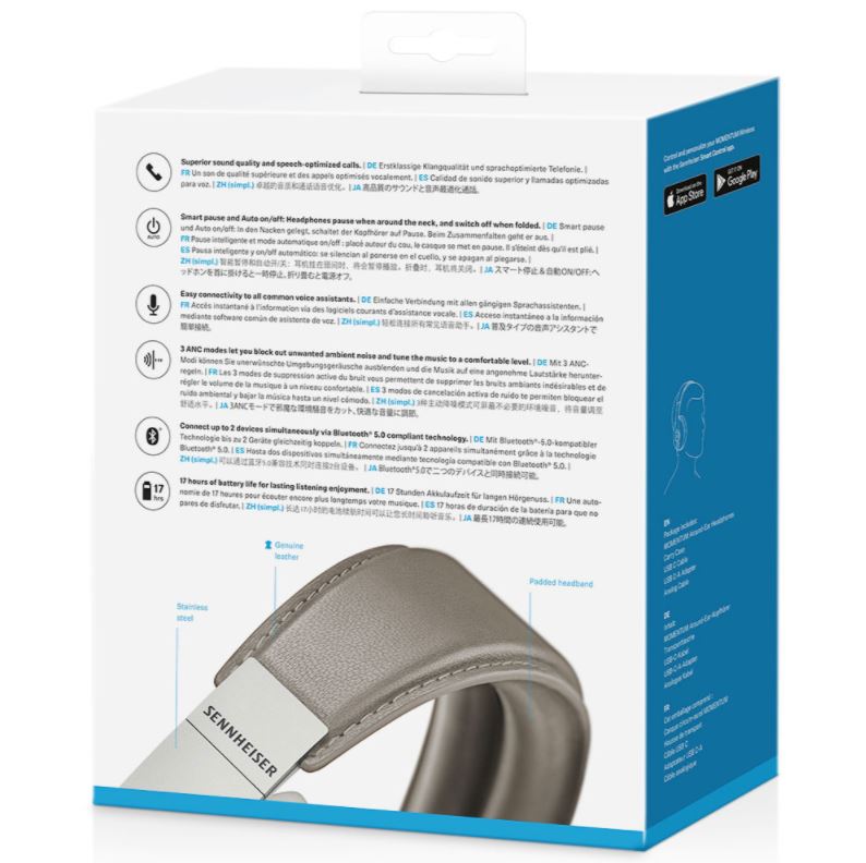 Слушалки Sennheiser MOMENTUM 3 Wireless - бели