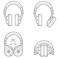 Слушалки Audio-Technica ATH-M50x - бели