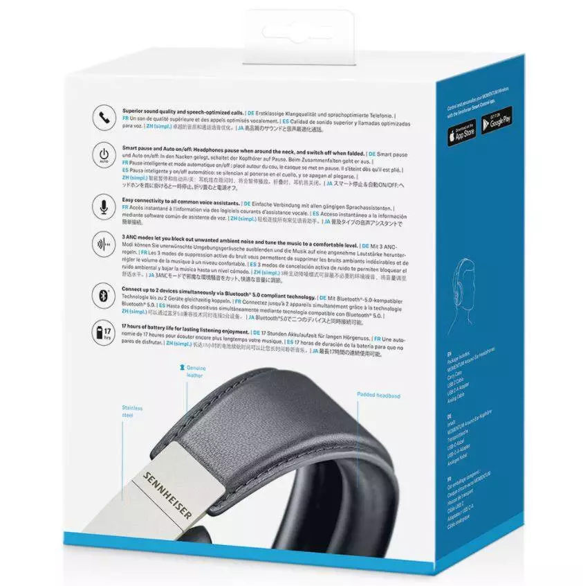 Слушалки Sennheiser MOMENTUM 3 Wireless - черни