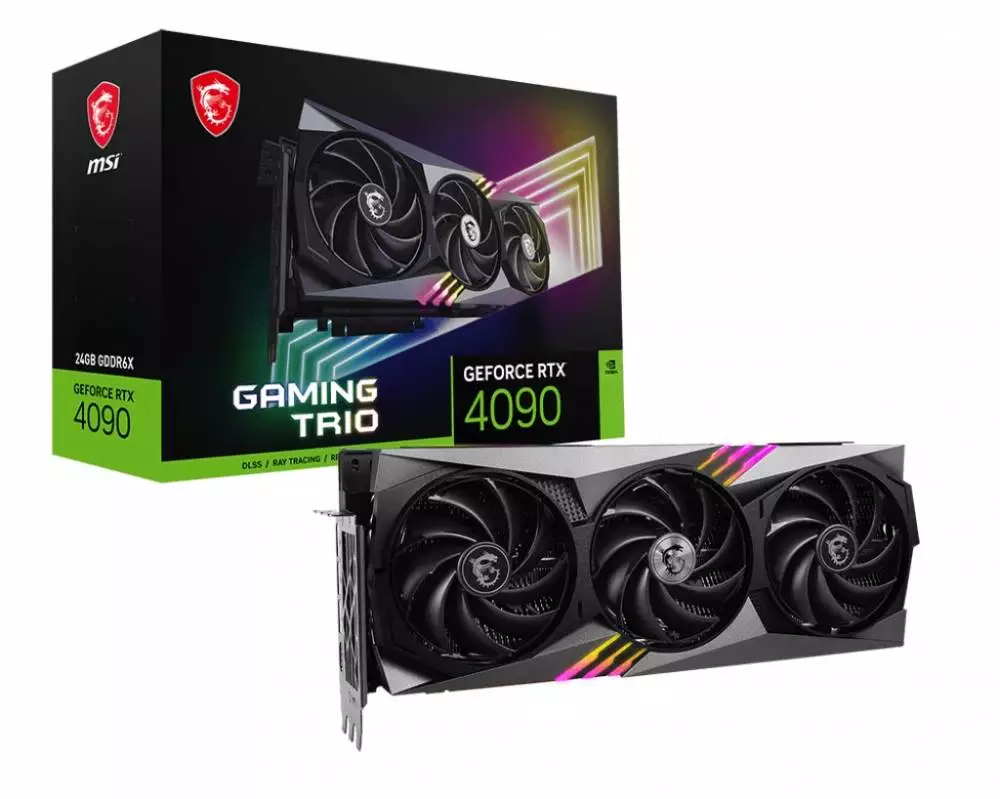 Видео карта MSI GeForce RTX 4090 GAMING TRIO 24G GDDR6X