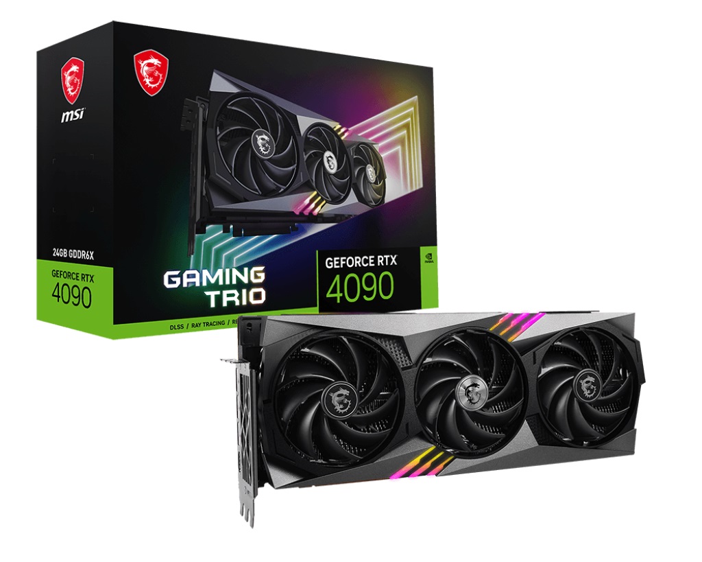 Видео карта MSI GeForce RTX 4090 GAMING TRIO 24G GDDR6X