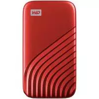 Външен диск SSD WD 2TB My Passport Portable USB 3.2 Gen 2 Red