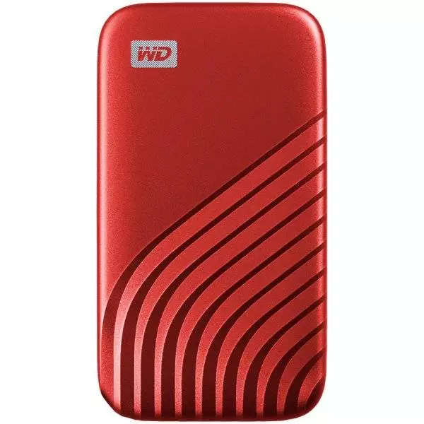 Външен диск SSD WD 2TB My Passport Portable USB 3.2 Gen 2 Red