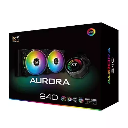Воден охладител за процесор XIGMATEK Aurora 240 AIO Liquid Cooler Black ARGB