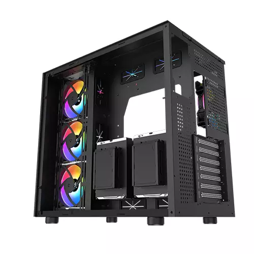 Кутия XIGMATEK AQUARIUS PRO Mid-Tower TG ATX Case Black