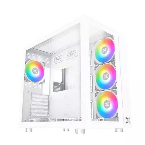 Кутия XIGMATEK AQUARIUS PRO ARCTIC Mid-Tower TG ATX Case White 