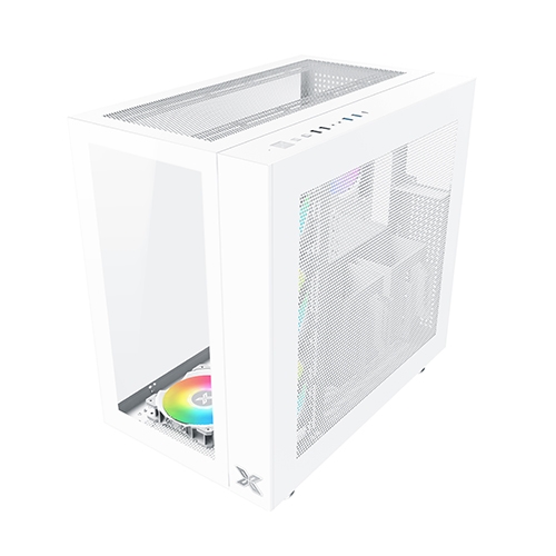 Кутия XIGMATEK AQUARIUS PRO ARCTIC Mid-Tower TG ATX Case White 