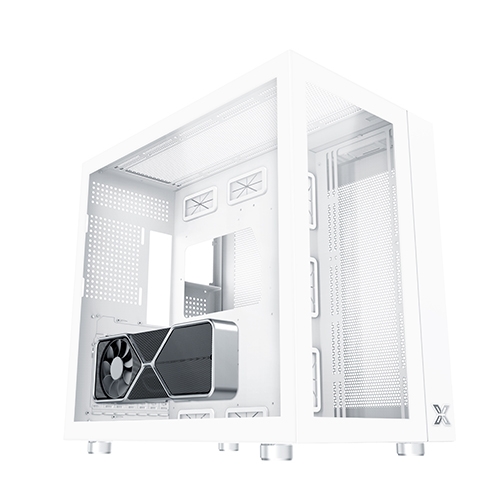 Кутия XIGMATEK AQUARIUS PRO ARCTIC Mid-Tower TG ATX Case White 