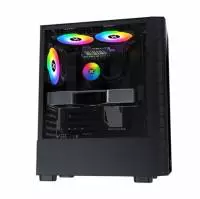 Кутия XIGMATEK PHANTOM Mid-Tower ATX TG Case Black ARGB