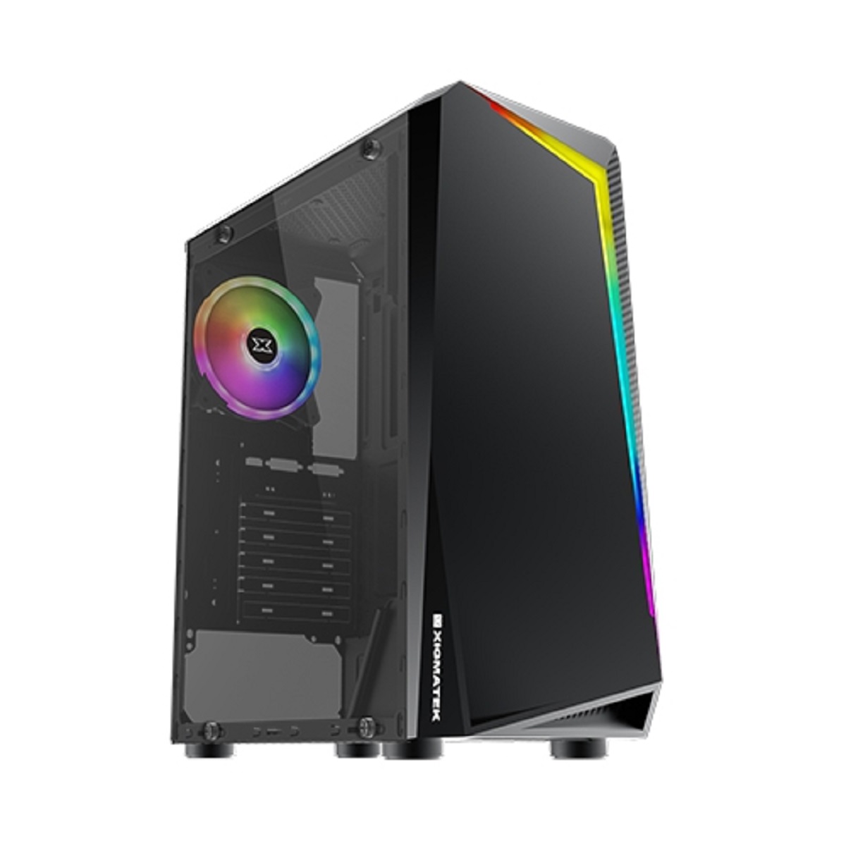 Кутия XIGMATEK VORTEX Mid-Tower ATX TG Case Black ARGB