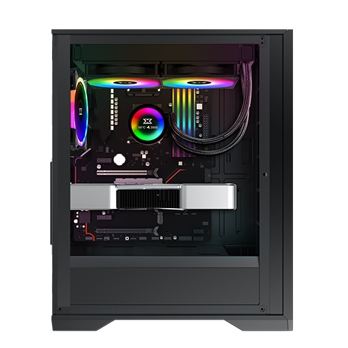Кутия XIGMATEK LUX S Mid-Tower ATX TG Case Black ARGB