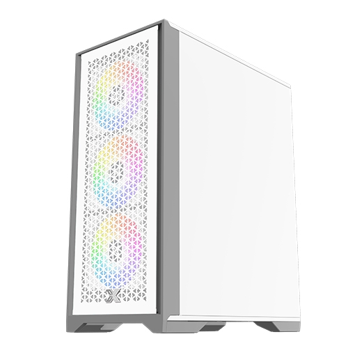 Кутия XIGMATEK LUX S ARCTIC Mid-Tower ATX TG Case White ARGB