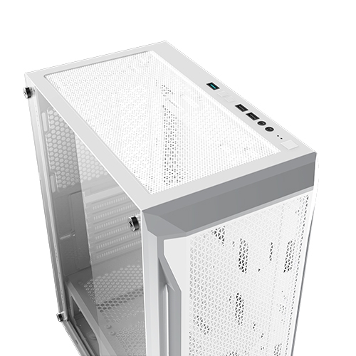 Кутия XIGMATEK GAMING X ARCTIC Mid-Tower ATX TG Case White ARGB