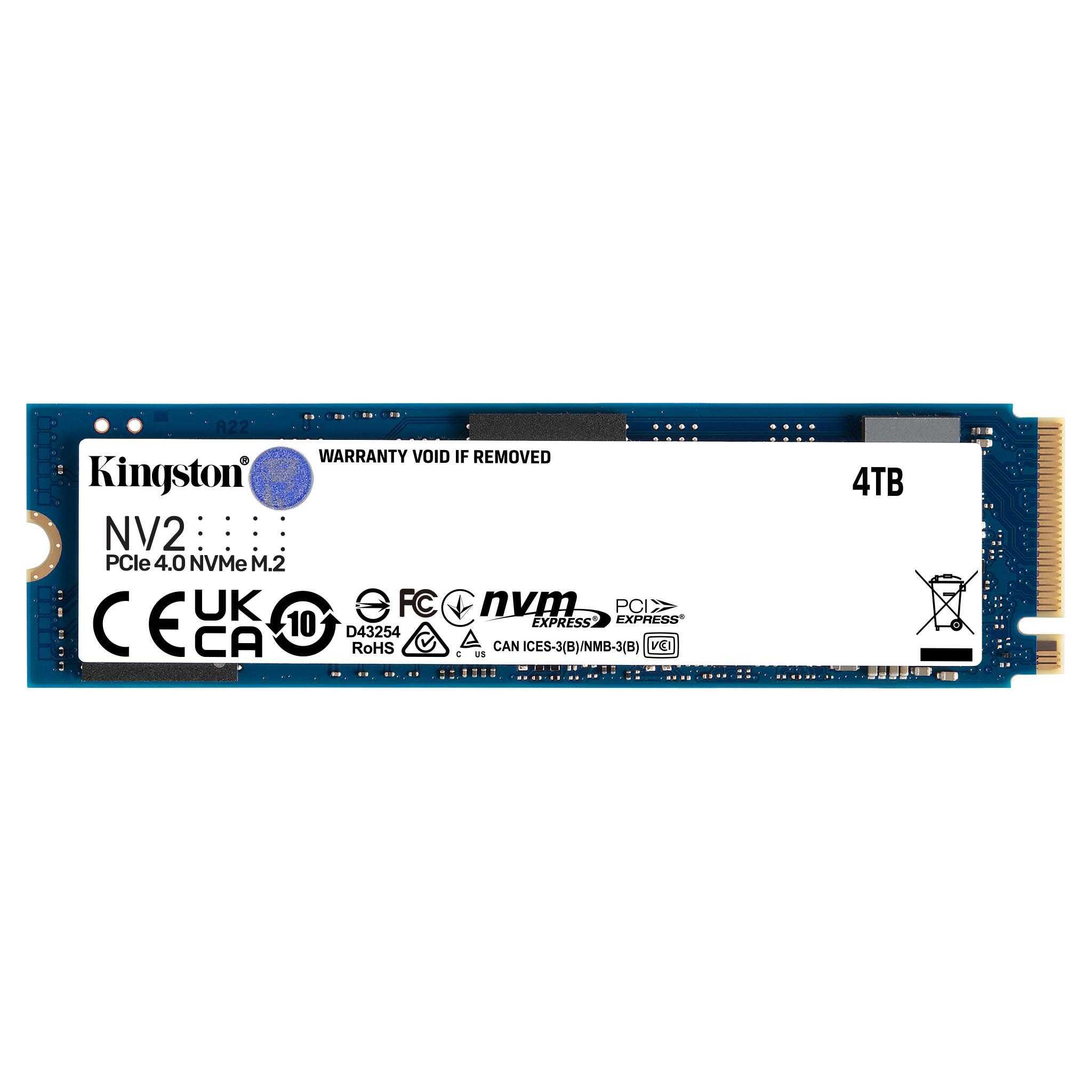 Диск SSD Kingston NV2 4TB M.2 2280 NVMe PCIe 4x4 - SNV2S/4000G