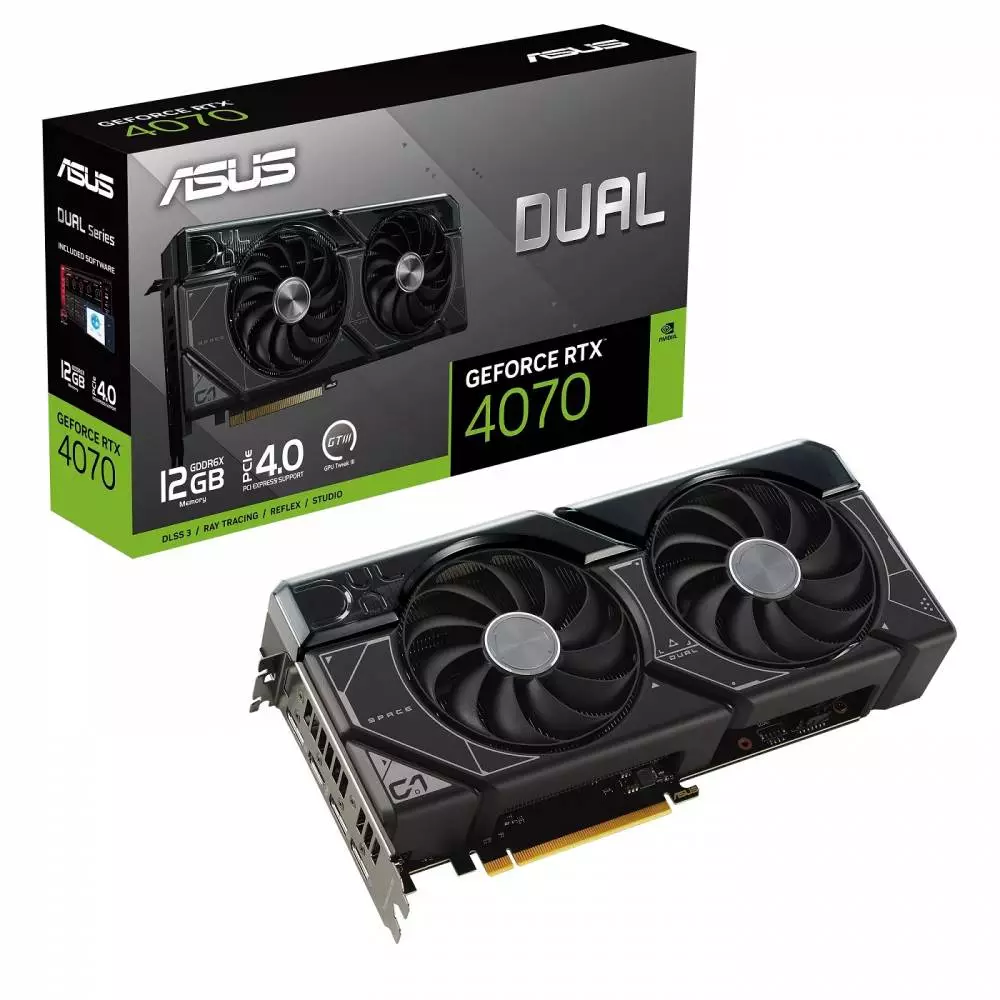Видео карта ASUS Dual GeForce RTX 4070 12GB GDDR6X