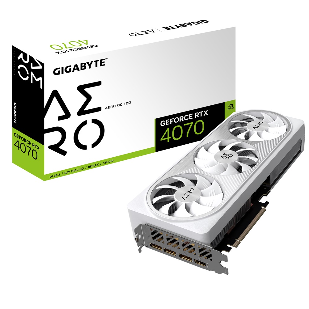 Видео карта Gigabyte GeForce RTX 4070 AERO OC 12G GDDR6X