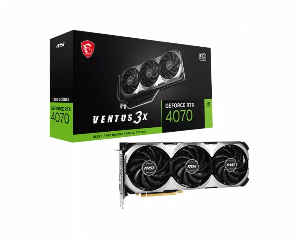 Видео карта MSI GeForce RTX 4070 VENTUS 3X 12G OC GDDR6X - 912-V513-057