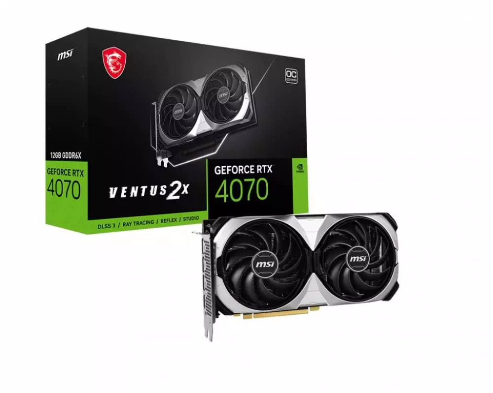 Видео карта MSI GeForce RTX 4070 VENTUS 2X 12G OC GDDR6X