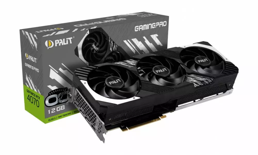 Видео карта Palit GeForce RTX 4070 GamingPro OC 12GB GDDR6X